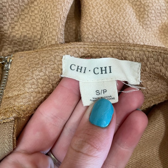 Chi Chi tan modest essential minimalist versatile flare skater retro skirt - Picture 4 of 6